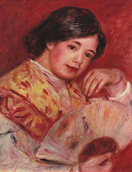 Pierre-Auguste Renoir Junges Madchen mit Facher
